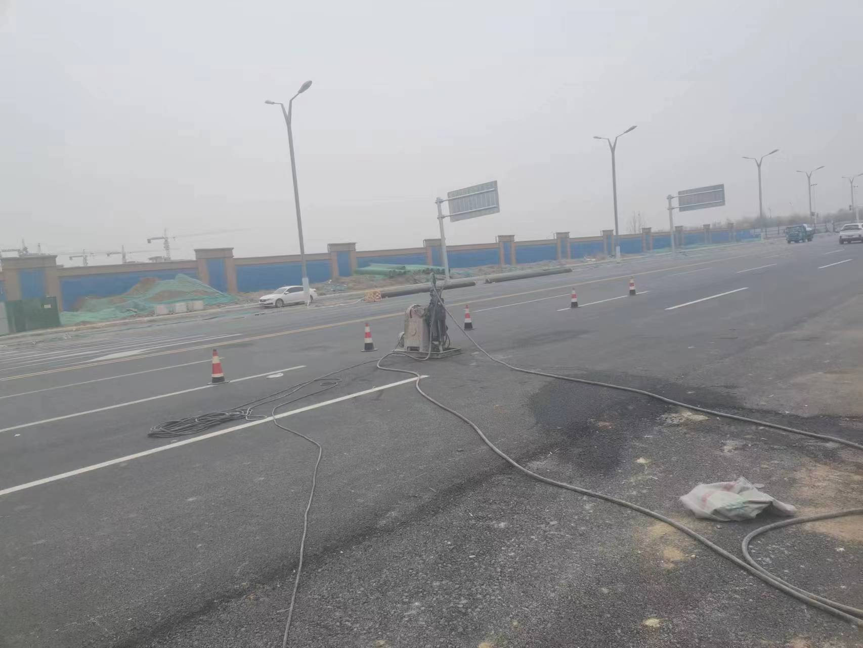 玛纳斯马路注浆